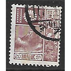 JAPAN 1922 20s PURPLE MT FUJI & SIKA DEER SG 268 FINE USED#
