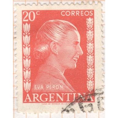 Argentina stamps SG837 - 1952 - Eva Peron 20c - used 2