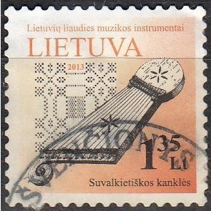Lietuva 2012 Michel 1091II O Cote (2013) 1.00 € Hackbrett Cachet rond