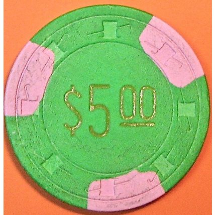 LD (Gold Nugget Club). $5 Vintage Casino Chip. Eureka, CA. Q43.