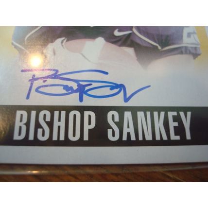 2014 Leaf Originals, Yellow, Autograph Card, BISHOP SANKEY Rc, Numbered 21/85