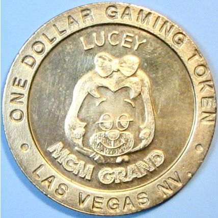 MGM Grand. $1 Casino Token. Las Vegas, NV. Lucey. R85.