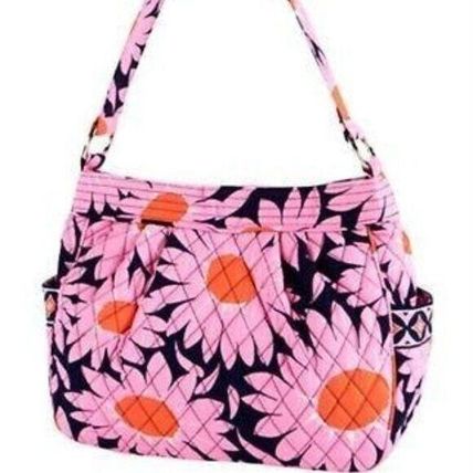 Vera Bradley Reversible Loves Me Pink Floral Shoulder Strap Purse Retired