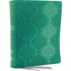 The Kjv, Open Bible, Leathersoft, Green, Red Letter Edition, Comfort Print
