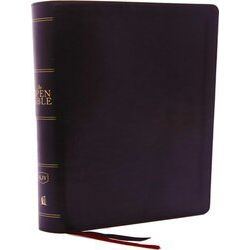 The Kjv, Open Bible, Leathersoft, Black, Red Letter Edition, Comfort Print