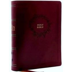 The Kjv, Open Bible, Leathersoft, Burgundy, Red Letter Edition, Comfort Print: C