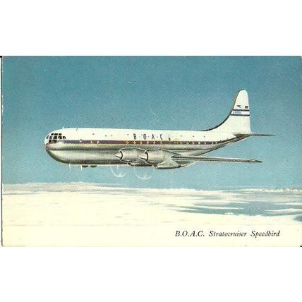 Aviation BOAC Stratocruiser Speedbird Postcard (BOAC)