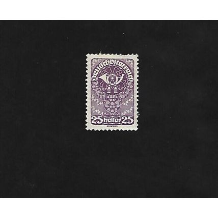 AUSTRIA STAMP - 25 HELLER - POSTHORN. #AUS/EU/07