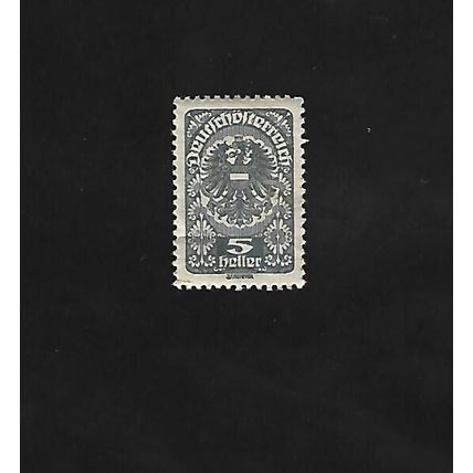 AUSTRIA STAMP - 5 HELLER. #AUS/EU/04
