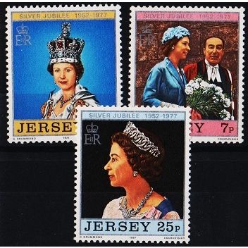 Jersey. 1977 Set(3) S.G.168/170 Unmounted Mint