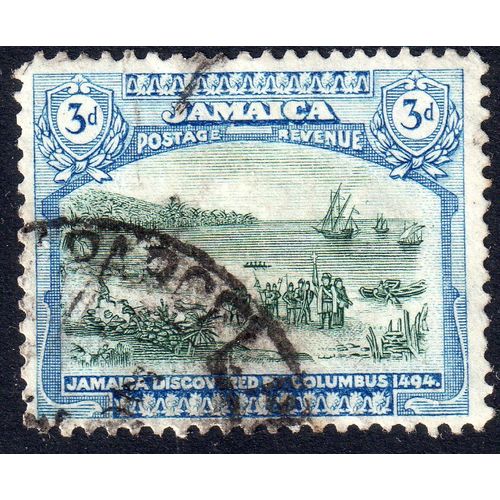 JAMACA Sg83 3d Myrtle-Green & blue FINE USED (G38)