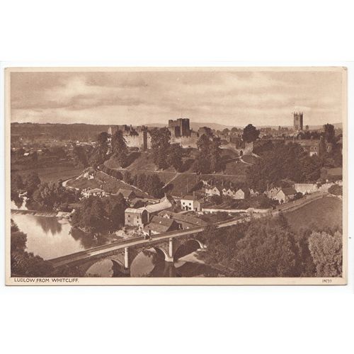 Ludlow from Whitcliff Shropshire Postcard 19733