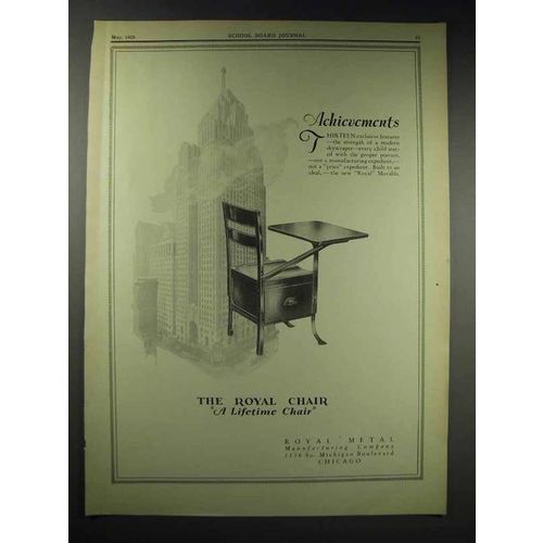 1929 Royal Movable Chair Ad - Achievements