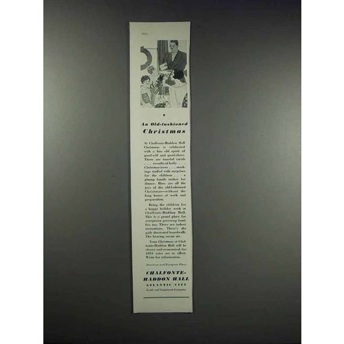 1931 Chalfonte-Haddon Hall Atlantic City Ad - Christmas