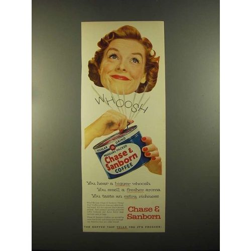 1955 Chase & Sanborn Coffee Ad - A Bigger Whoosh