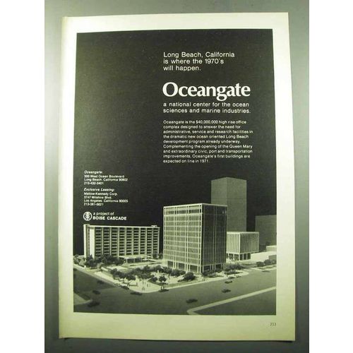 1969 Boise Cascade Ad - Long Beach Oceangate