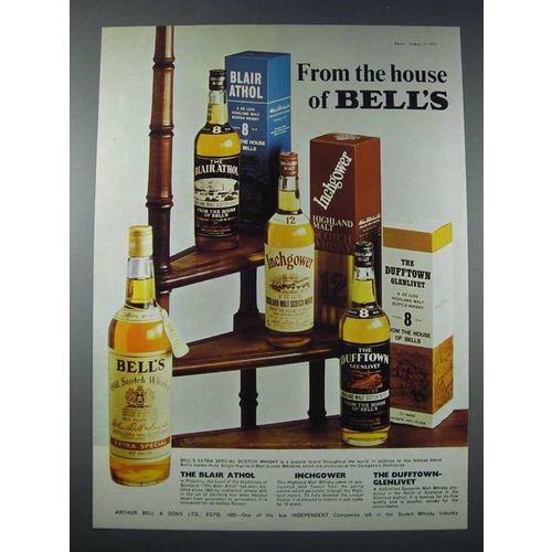 1973 Bell's Scotch Ad, Blair Athol, Inchgower, Dufftown