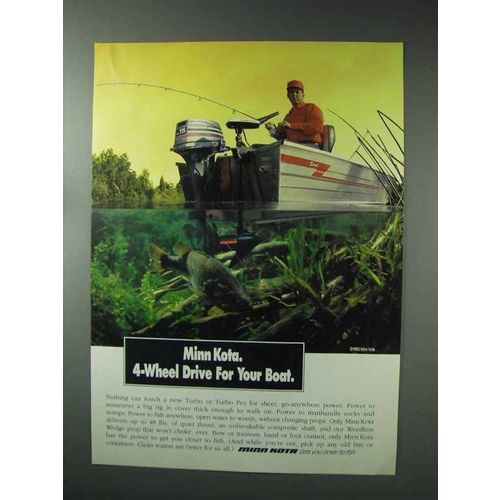1993 Minn Kota Outboard Motor Ad - 4-Wheel Drive