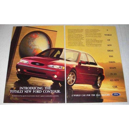 1995 Ford Contour SE Car Ad - World of New Ideas