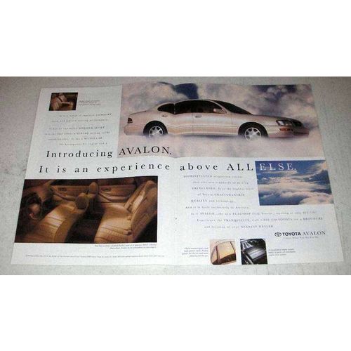 1994 Toyota Avalon Car Ad - Experience Above All Else