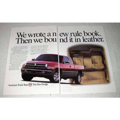 1997 Dodge Ram 1500 Pickup Truck Ad - A New Rule Book