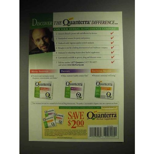 1999 Warner-Wellcome Quanterra Ad - Hector Elizondo - Discover