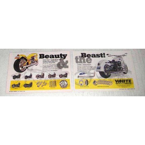 1999 White Brothers Porker Pipes Ad - Beauty & Beast