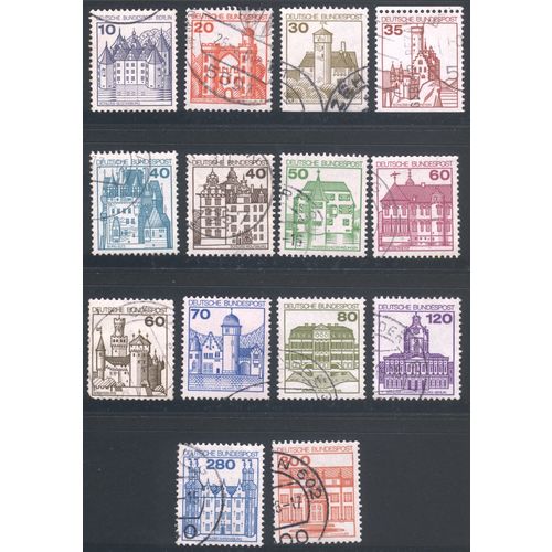 Germany 1977 - German Castles Collection x 14 - used