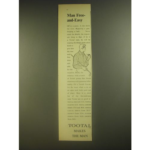 1960 Tootal fashion Ad - Man Free-and-easy