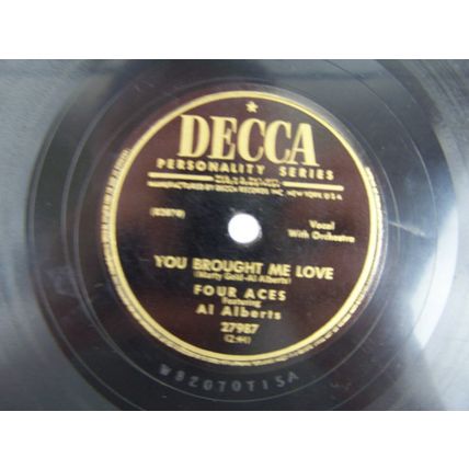 Four Aces – You Brought Me Love / Perfidia 78RPM 10" Record