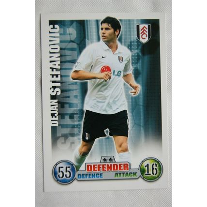 2007/08 Topps Match Attax Trading Card - Dejan Stefanovic, Fulham FC