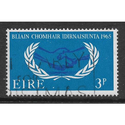 IRELAND 1965 ICY 3d BLUE ICY EMBLEM SG 209 FINE USED#