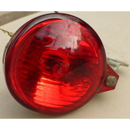 Bicycle rear lamp 1980s vintage Made in France BS 3648 CH 1030105 55mm dia