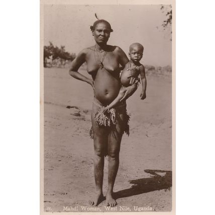 Mahdi Woman West Nile Uganda Antique African Old Postcard
