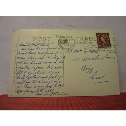 ROCK GARDEN, HAPPY VALLEY, LLANDUDNO, WALES used postcard by Valentine 1955 pm =
