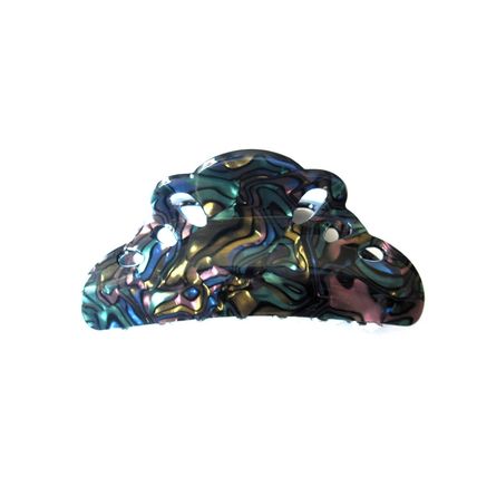 Abalone sea shell effect hair claw clamp clip fine thin hair