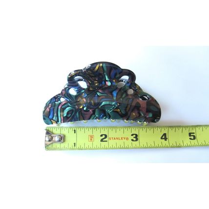 Abalone sea shell effect hair claw clamp clip fine thin hair