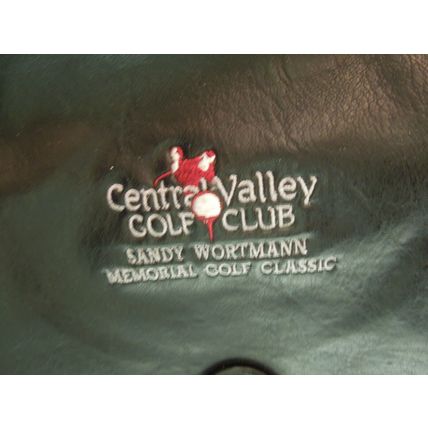 Vintage Black Leather Handbag w/Strap Central Valley Golf Club