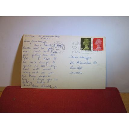 THE BOW VALLEY, BANFF NATIONAL PARK, ALBERTA, Canada used postcard 1970 UK pm =