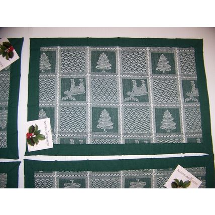NATURAL IMPRESSIONS PLACEMATS (4) NORTHWOODS MOOSE TREE