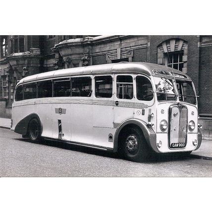 Black & White Photograph of Red Rambler Coaches of North Bradley - GAM 900