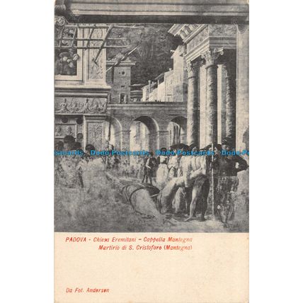 R053009 Padova. Chiesa Eremitani. Cappella Mantegna Martirio di S. Cristoforo