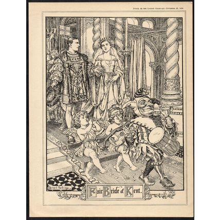 FAIR BRIDE OF KENT 1934 John Bernard Partridge PUNCH CARTOON PAGE