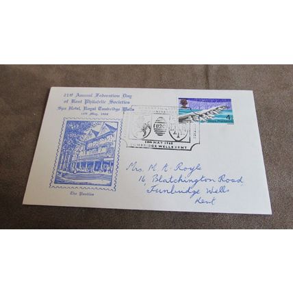 1968 GB Cover - Kent Philatelic Society day - Spa Hotel, Tunbridge Wells