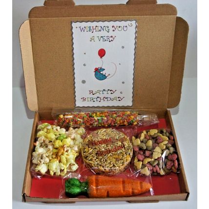 RATTY BIRTHDAY RAT BIRTHDAY BOX DECORATED GIFT BOX WITH RAT-TASTIC TREATS