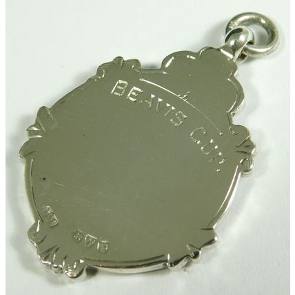 Solid Silver Enamel Albert Chain Fob Medal St John Ambulance Beavis Cup 1937