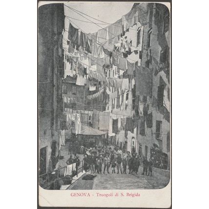 Truogoli di Santa Brigida, Genova, 1906 - Cartolina