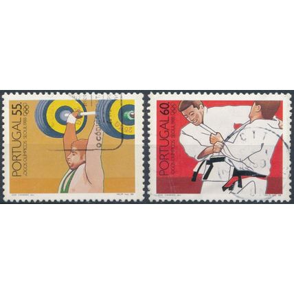 Olympic Games, Seoul: 55e & 60e - Portugal 1988 - F H - MiNr 1763/4