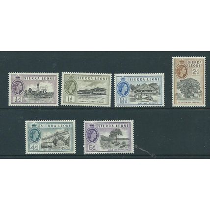 sierra leone stamps hm range sg210 1956 very slight gum yellowing .sg 210