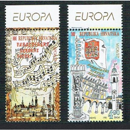 Croatia Europa National Festivals 2v Top Margins 1998 MNH SG#531-532